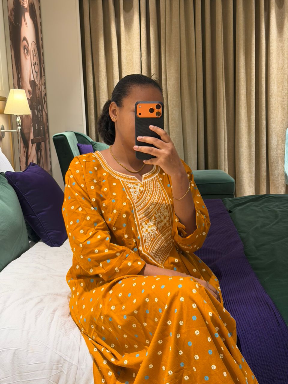 Modest Cotton Dera Dress - Image 3